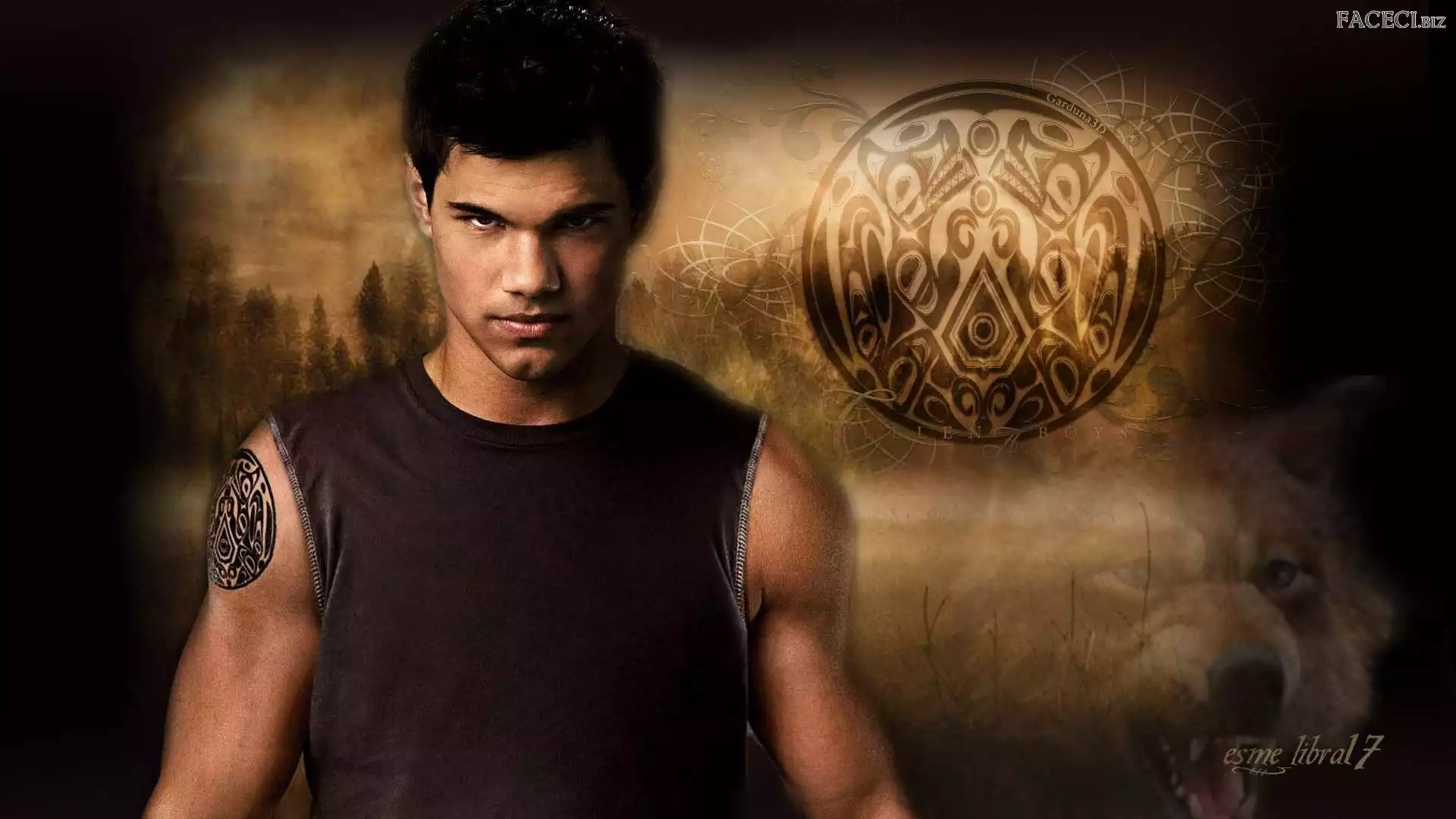 Zmierzch, Black, Lautner, Taylor, Jacob